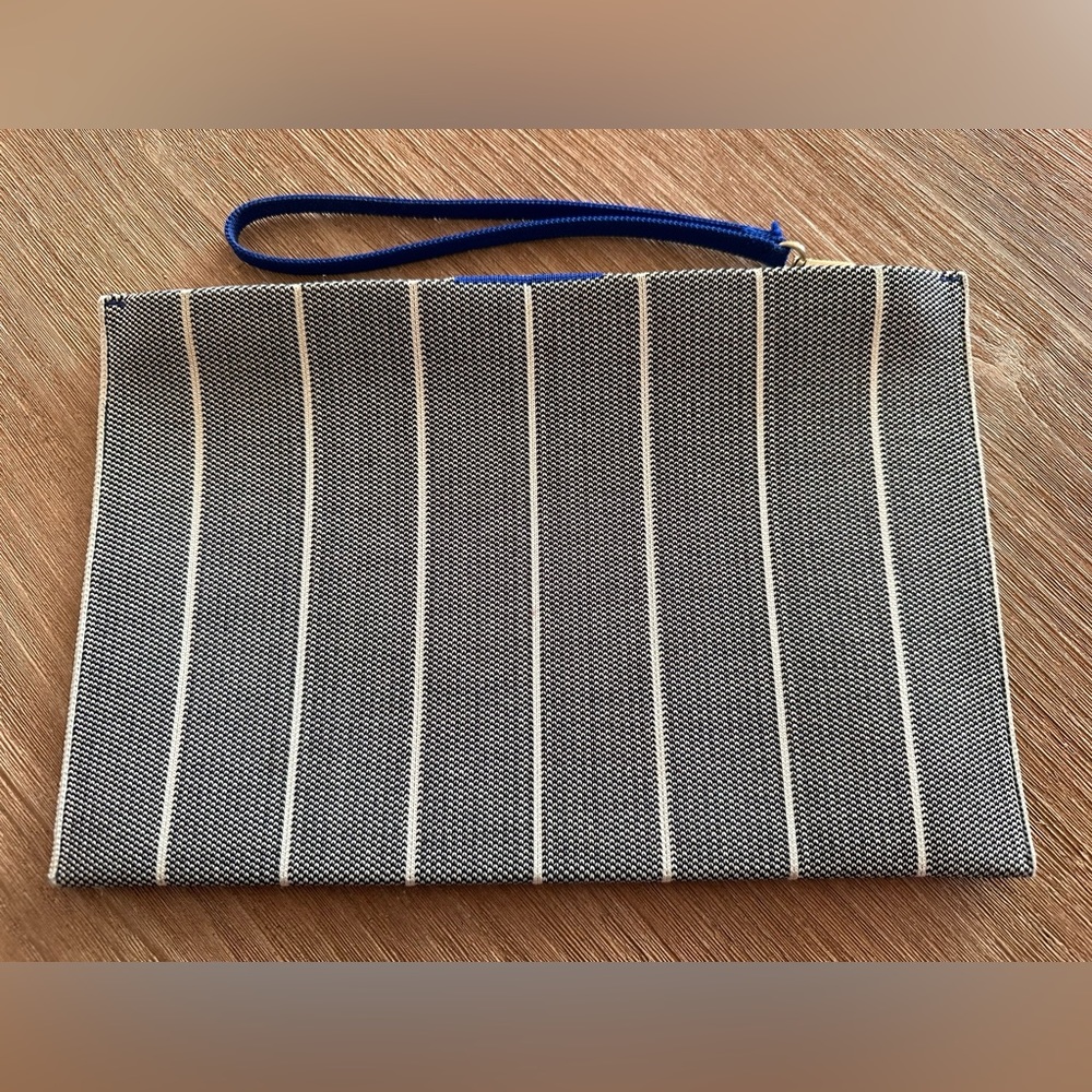 Rothy’s The Wristlet - Maritime Cloud Stripe - EUC